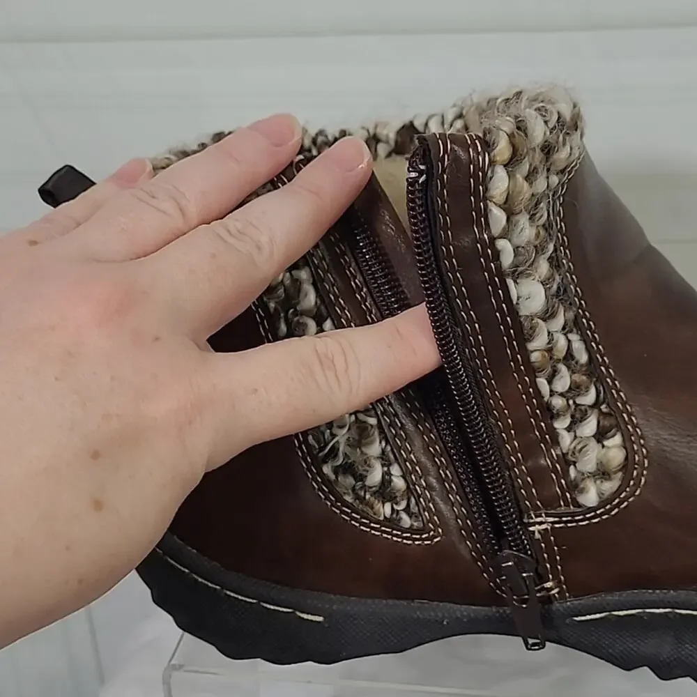JSPORT by Jambu Darcie Boot WMS 9.5M  Brown Fall & Winter Faux Fur
